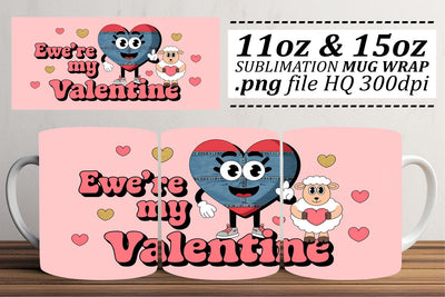 perfect for special occasions! , Customizable mug wraps, Valentines Sublimation afrosvg 