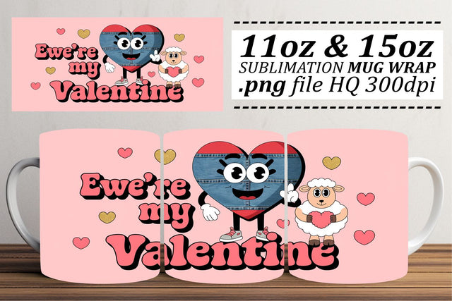 perfect for special occasions! , Customizable mug wraps, Valentines Sublimation afrosvg 