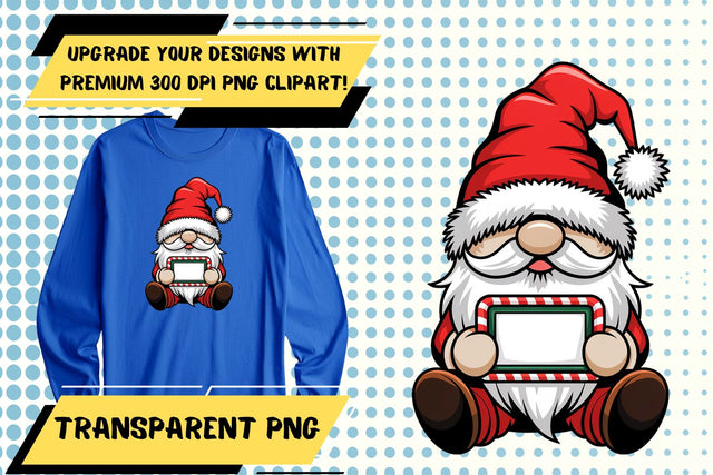 perfect for sublimation , Clear and colorful PNG, Gnome Sublimation HoodArtCraft 