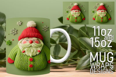 perfect for sublimation creativity! , Fun and vibrant designs, 3D Santa Sublimation HoodArtCraft 