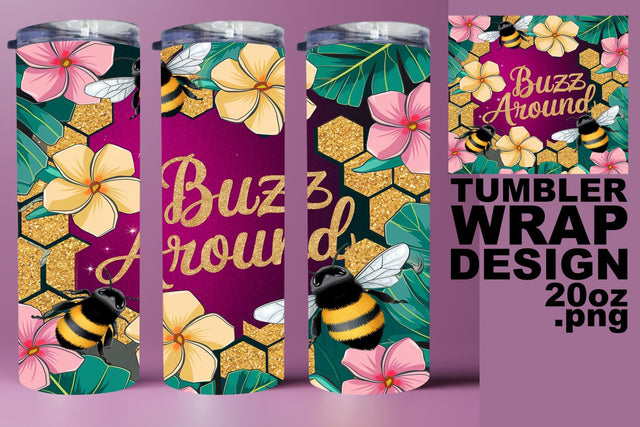 perfect for sublimation designs! , Stunning 20oz wrap, Bee Sublimation HoodArtCraft 