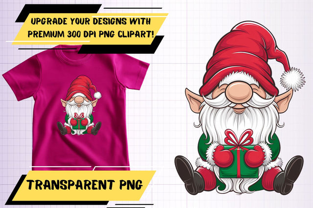perfect for sublimation , Instant download PNG, Gnome Sublimation HoodArtCraft 