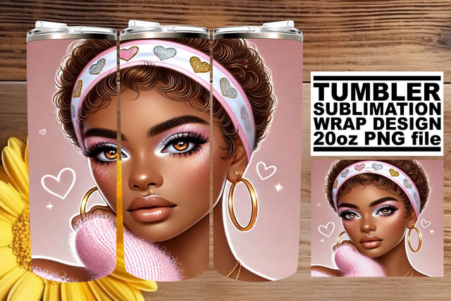 perfect for sublimation needs! , Gorgeous tumbler wrap, Love Girl Sublimation afrosvg 