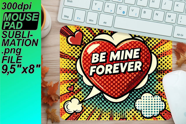 perfect for sublimation! , Unique mouse mat designs, 3D Heart Sublimation HoodArtCraft 