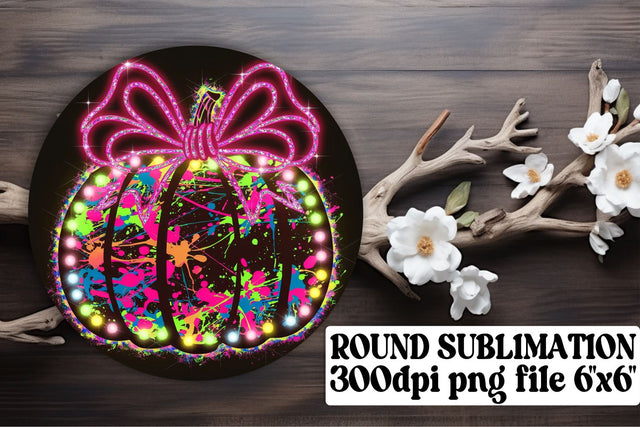 perfect for vibrant round designs! , Trendy keychain PNGs, Neon Fall Sublimation afrosvg 