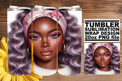 perfect for your DIY tumbler projects! , Unique wrap design, Love Girl Sublimation afrosvg 