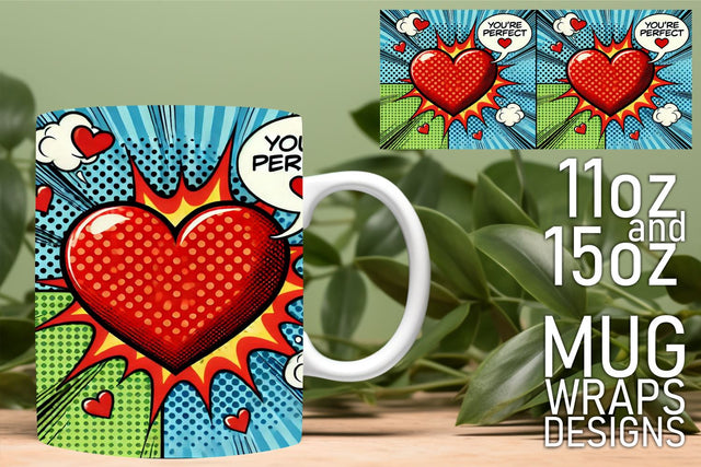 perfect for your mug projects! , Unique templates await, 3D Heart Sublimation HoodArtCraft 