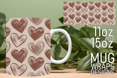 perfect for your mug projects! , Unique templates await, Heart Sublimation HoodArtCraft 