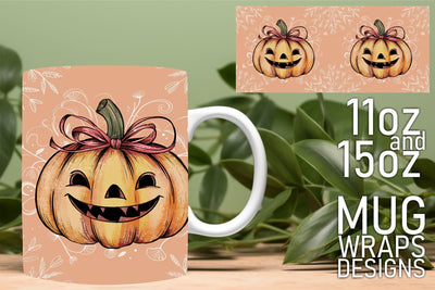 Perfect mug wrap templates, ideal for sublimation projects, Halloween PNG Sublimation HoodArtCraft 