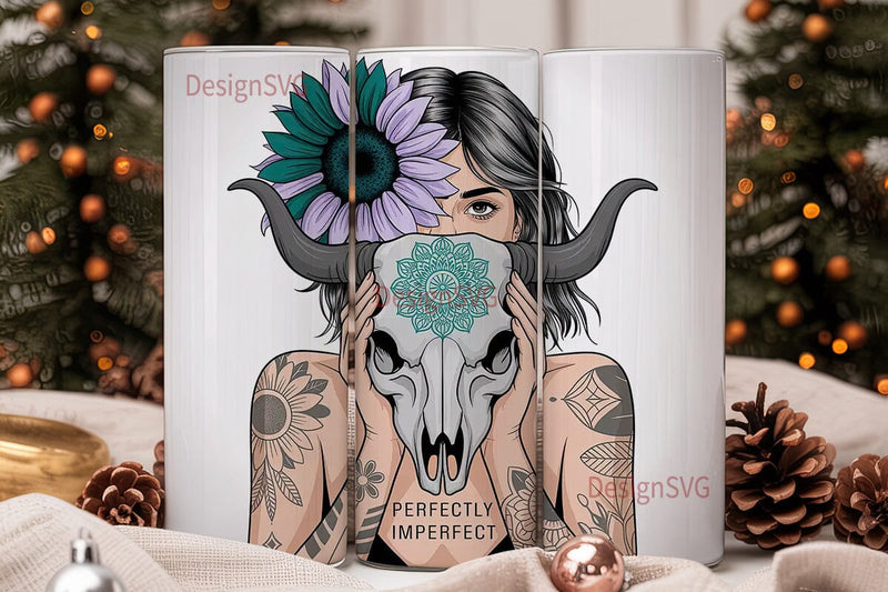 Perfectly Imperfect 20oz Tumbler Wrap Sublimation DesignSVG 