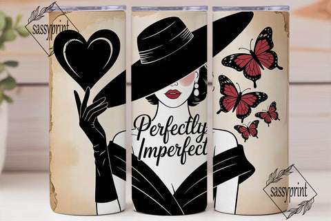 Perfectly Imperfect 20oz Tumbler Wrap Sublimation sassyprint 