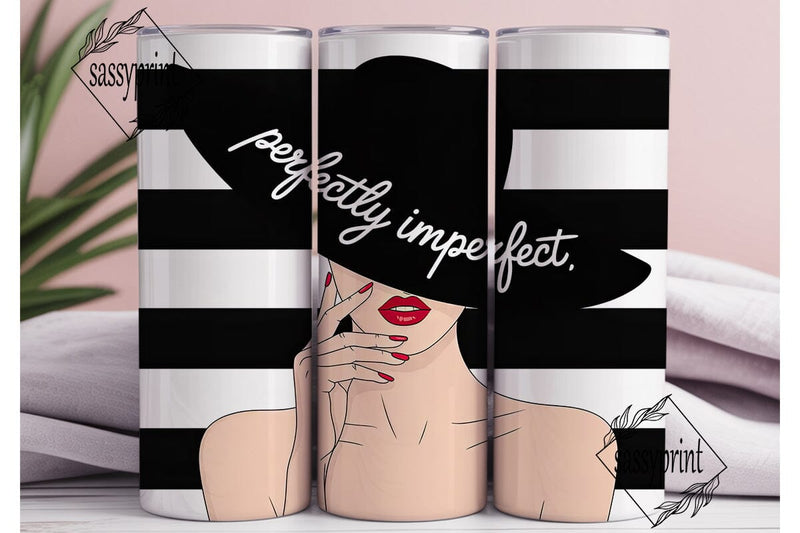Perfectly Imperfect 20oz Tumbler Wrap Sublimation sassyprint 