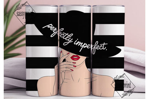 Perfectly Imperfect 20oz Tumbler Wrap Sublimation sassyprint 