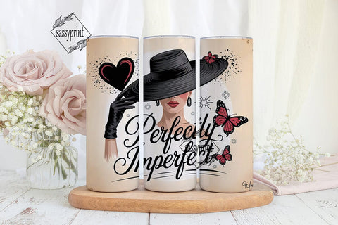 Perfectly Imperfect 20oz Tumbler Wrap Sublimation sassyprint 