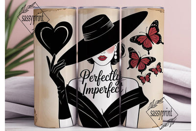 Perfectly Imperfect 20oz Tumbler Wrap Sublimation sassyprint 