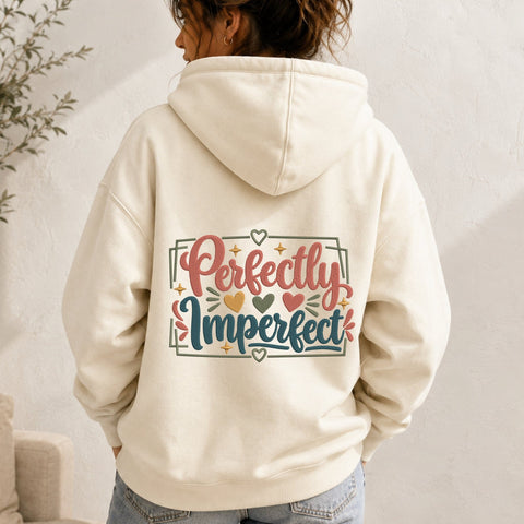 Perfectly Imperfect Embroidery Design – Self Love Quote Machine Embroidery File, Inspirational Mental Health Saying Embroidery/Applique DESIGNS PatternFeed8 