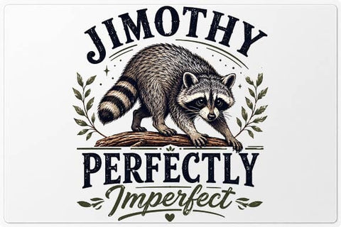 Perfectly Imperfect Raccoon PNG | Inspirational Woodland Sublimation Design SVG BillahCrafts 