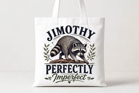 Perfectly Imperfect Raccoon PNG | Inspirational Woodland Sublimation Design SVG BillahCrafts 