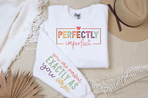 Perfectly imperfect Sleeve SVG Design, Inspirational sleeve SVG, Motivational Sleeve SVG Design, Positive Sleeve SVG SVG Regulrcrative 