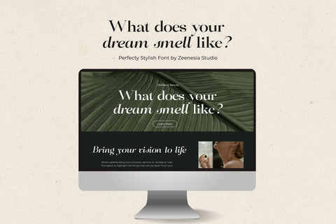 Perfectly Stylish Font Zeenesia Std 