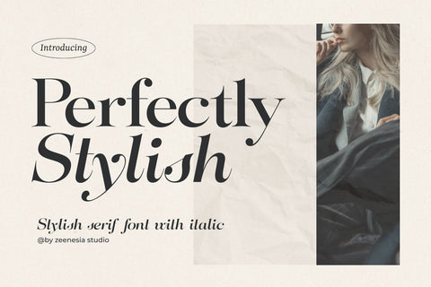 Perfectly Stylish Font Zeenesia Std 