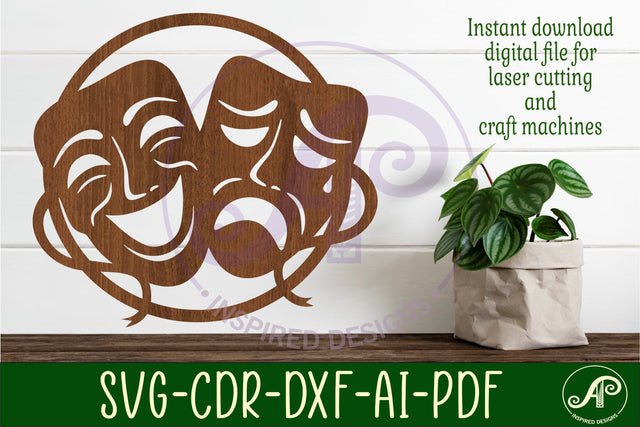 Performing arts wall art sign, SVG file. vector SVG APInspireddesigns 