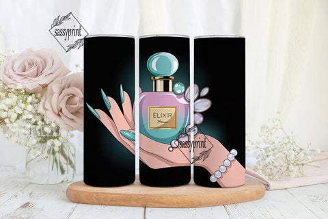 Perfume & Jewels Tumbler Wrap Sublimation sassyprint 