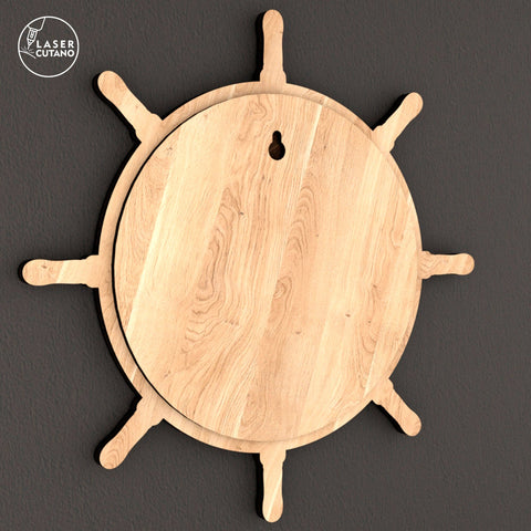 Perpetual Calendar – Ship Wheel and Lighthouse Design ⚓ SVG LaserCutano 