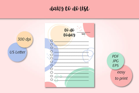 Personal Planner Printable Template To Do List Daily Weekly Sublimation AnnaViolet_store 