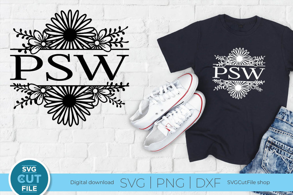 Personal support worker svg, a PSW svg flower design for crafters - So ...