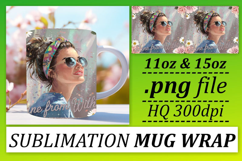 personalize your gifts! , Unique mug wrap templates, Woman Sublimation afrosvg 