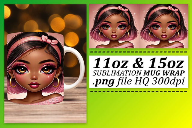 personalize your mugs! , Sublimation-ready designs, Love Girl Sublimation afrosvg 
