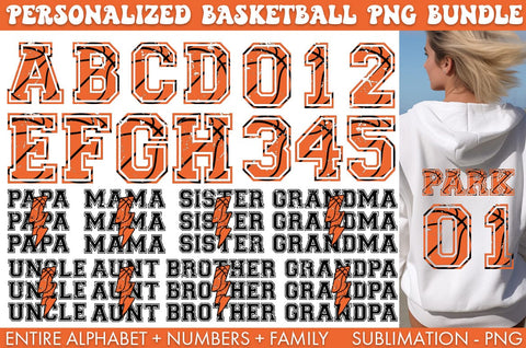 Personalized Basketball PNG Bundle Sublimation Cut file Sublimation Freeling Design House 