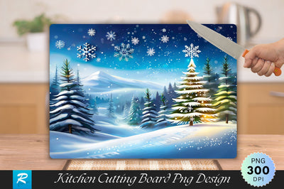Personalized Christmas countdown Cutting Board Sublimation Regulrcrative 