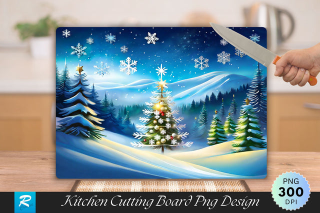Personalized Christmas countdown Cutting Board Sublimation Regulrcrative 
