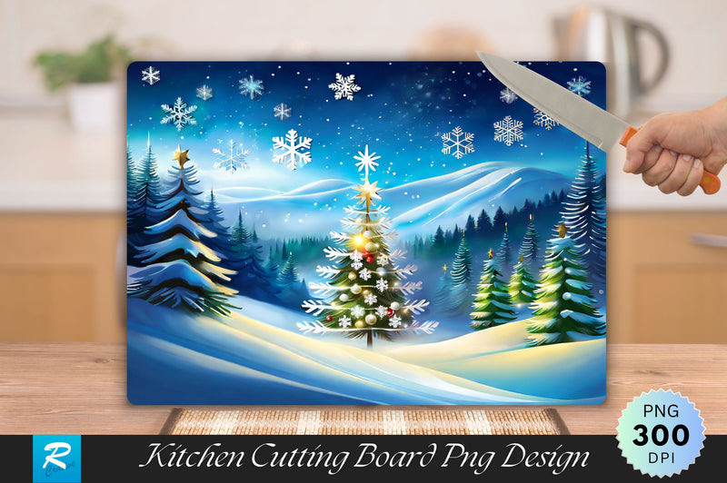 Personalized Christmas countdown Cutting Board Sublimation Regulrcrative 