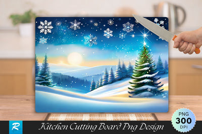 Personalized Christmas countdown Cutting Board Sublimation Regulrcrative 