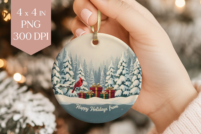 Personalized Christmas Ornament PNG Sublimation BijouBay 