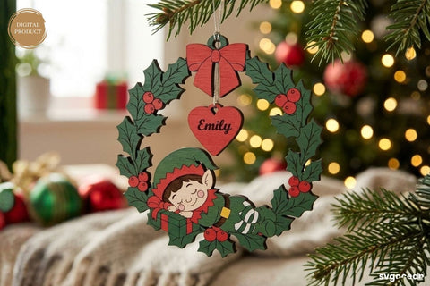 Personalized Christmas Ornaments SVG Bundle SVG SvgOcean 