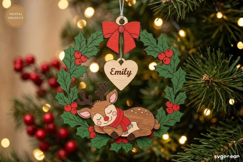 Personalized Christmas Ornaments SVG Bundle SVG SvgOcean 
