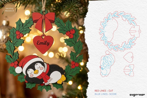 Personalized Christmas Ornaments SVG Bundle SVG SvgOcean 