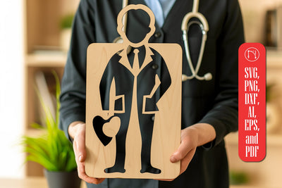 Personalized Doctor Signs Laser cut SVG design SVG MD JOYNAL ABDIN 