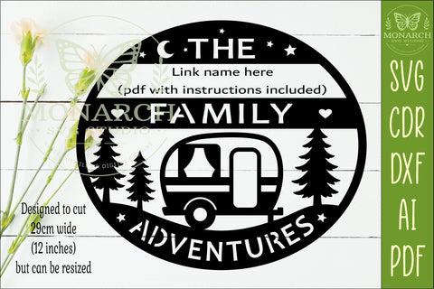Personalized Family Camping Adventure Sign SVG SVG APInspireddesigns 