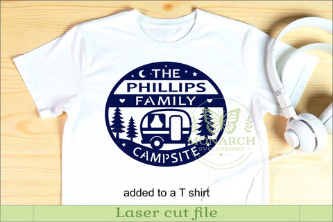 Personalized Family Camping Campsite Sign SVG SVG APInspireddesigns 