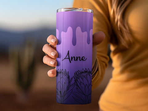 Personalized Floral Tumbler png Sublimation Luvleigh Digitals 