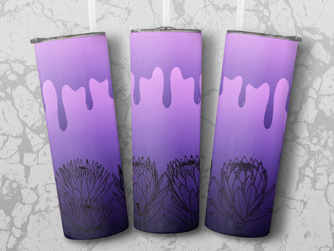 Personalized Floral Tumbler png Sublimation Luvleigh Digitals 