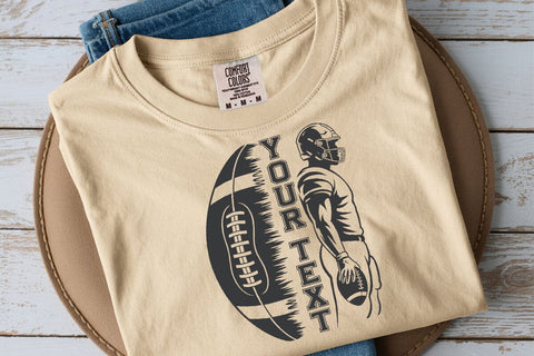 Personalized Football Player SVG PNG: American Football Design SVG DesignDestine 