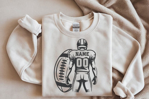 Personalized Football Player SVG PNG: American Football Design SVG DesignDestine 