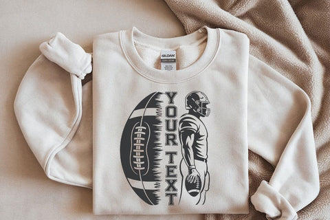 Personalized Football Player SVG PNG: American Football Design SVG DesignDestine 