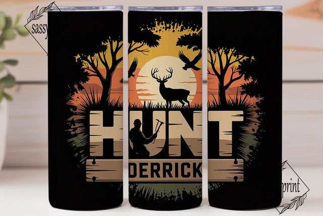 Personalized Hunting 20oz Tumbler Sublimation sassyprint 
